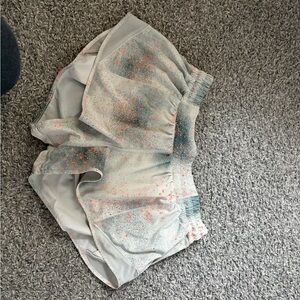 lululemon athletica Gray and Pink Athletic Shorts